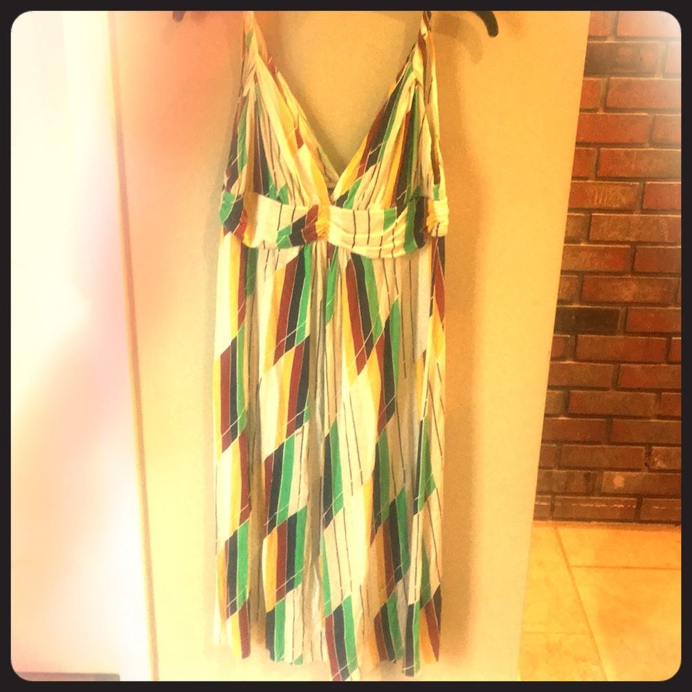 Summer knee length sleeveless dress